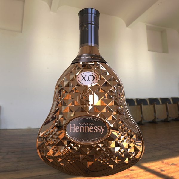 3D hennessy vsop cognac bottle model - TurboSquid 1435476