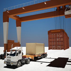 Port Crane & Yard Truck
