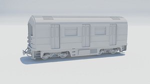 3D train car