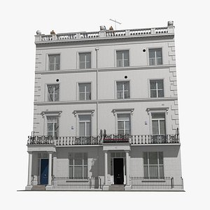 3D London  Victorian Townhouse 11 model