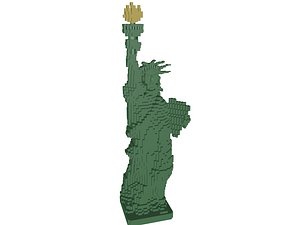 lego statue liberty 3d model