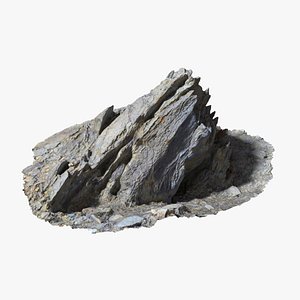 3D Assembly Ground Rock 07 StemCell