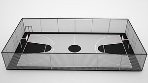 street basketball court model model