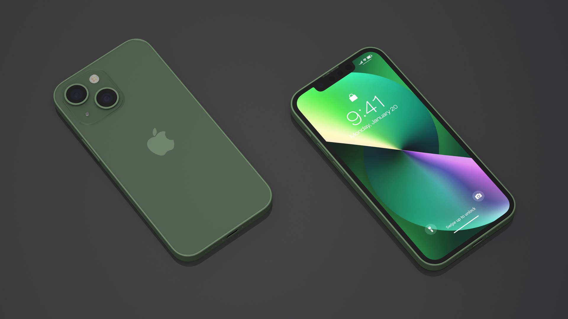 3D Apple IPhone 13 Mini Green Model TurboSquid 2002498