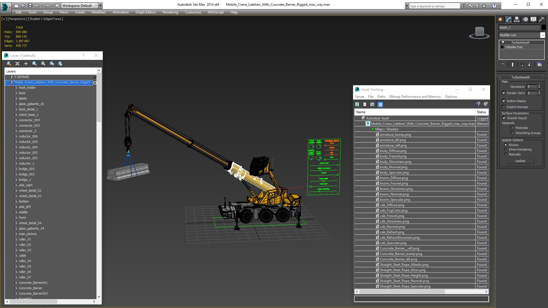 Mobile Crane Liebherr with Concrete Barriers Rigged 3D https://p.turbosquid.com/ts-thumb/Ju/TYzW5l/1X/mobilecraneliebherrwithconcretebarriersriggedc4dmodel030/jpg/1645775333/1920x1080/fit_q87/0386cfd42e9f69015a183fcddec1511f160fd468/mobilecraneliebherrwithconcretebarriersriggedc4dmodel030.jpg