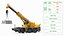 Mobilkran Liebherr mit montierten Betonbarrieren