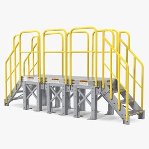 3D industrial stairs model