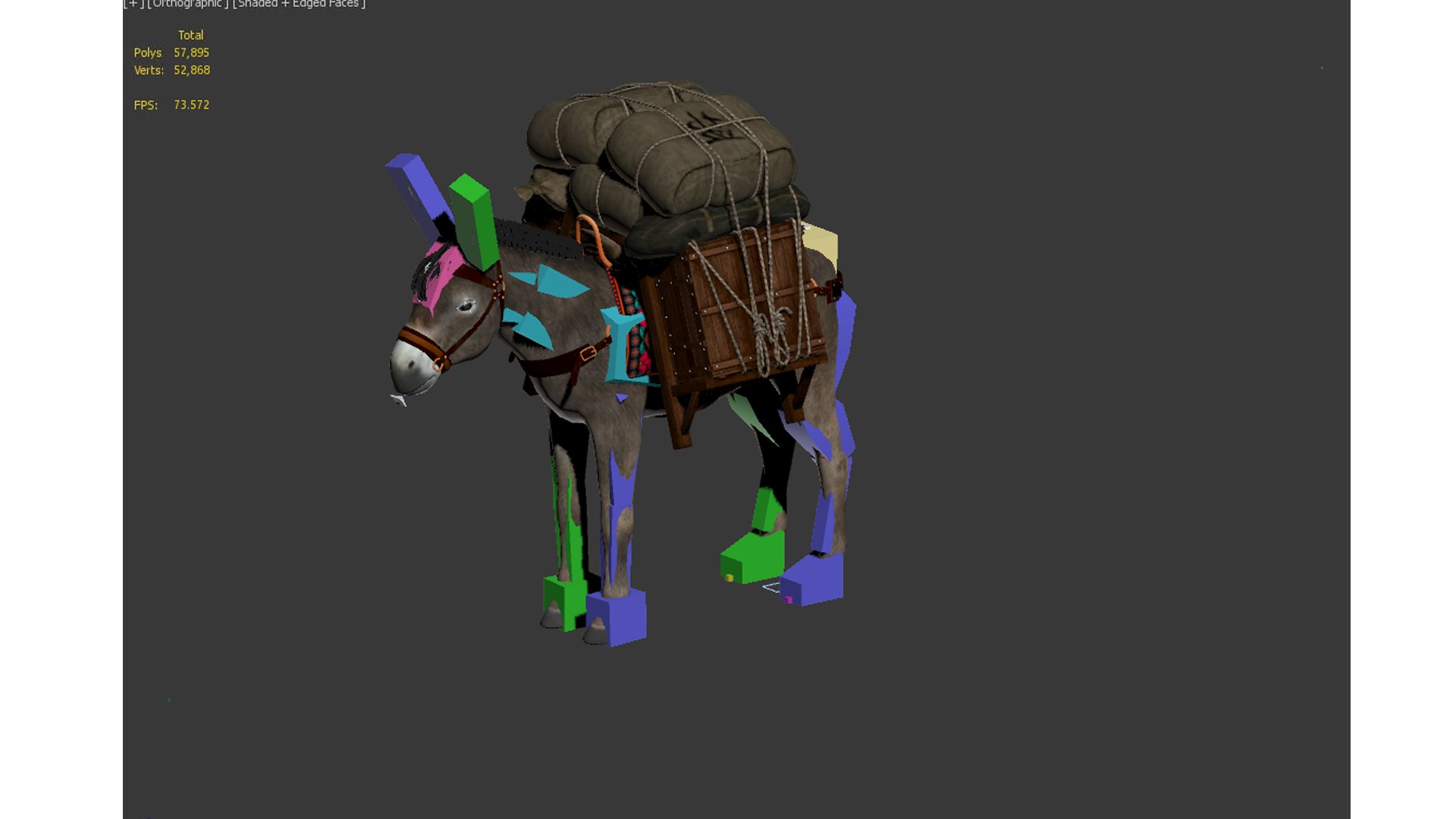 Donkey Model - TurboSquid 2484861