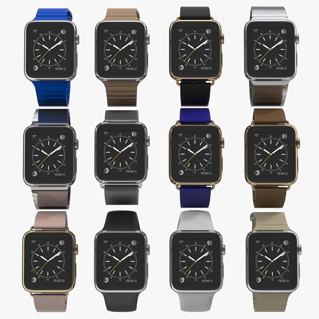 Apple Watch Collection 3 3D model preview