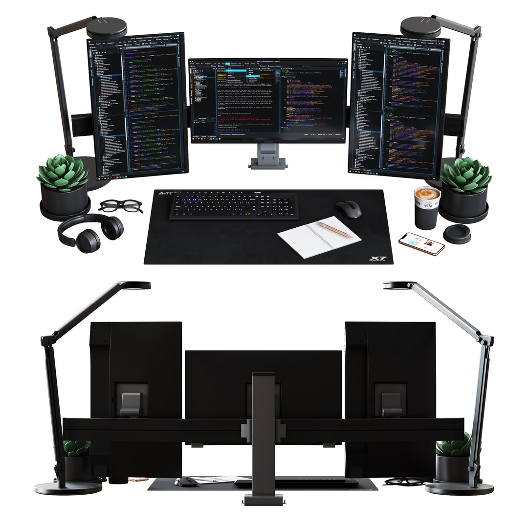 Desktop Set Specialist Edition 3D Model - TurboSquid 1636336