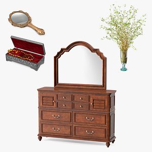 Wood Dresser with Beauty Appliances Collection