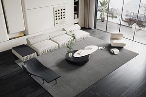 3D model Modern living room
