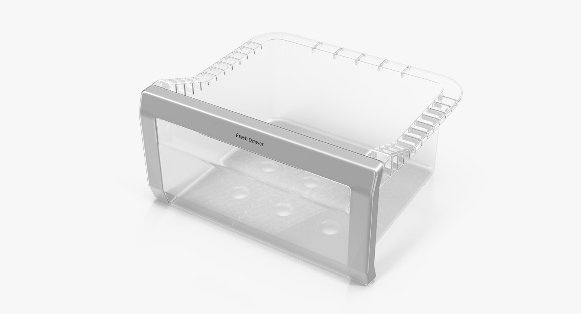 Refrigerator Glass Box 3D model preview