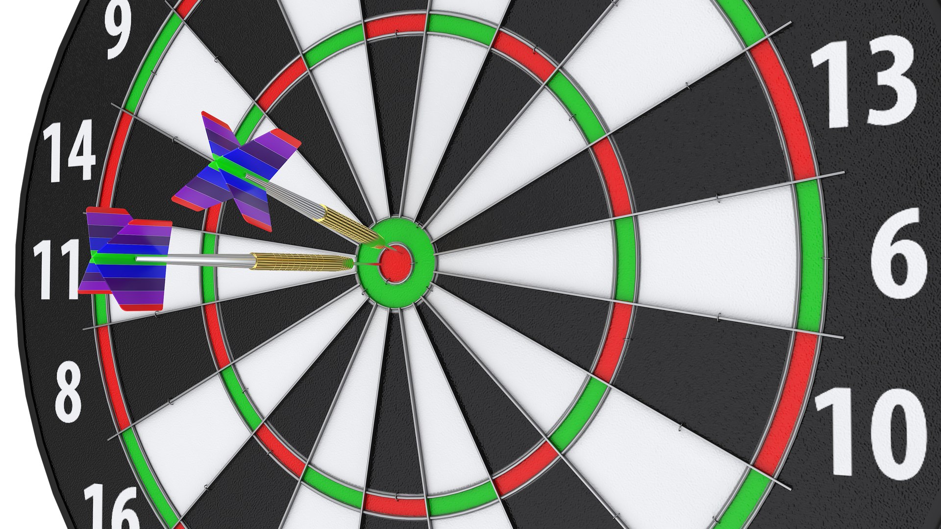 Dartboard and Darts 3D https://p.turbosquid.com/ts-thumb/Ju/oPBmkq/jr/dartboardanddarts9/jpg/1713799387/1920x1080/fit_q87/064d904cfb9ecce949cdc8943eb21104bca7d44e/dartboardanddarts9.jpg