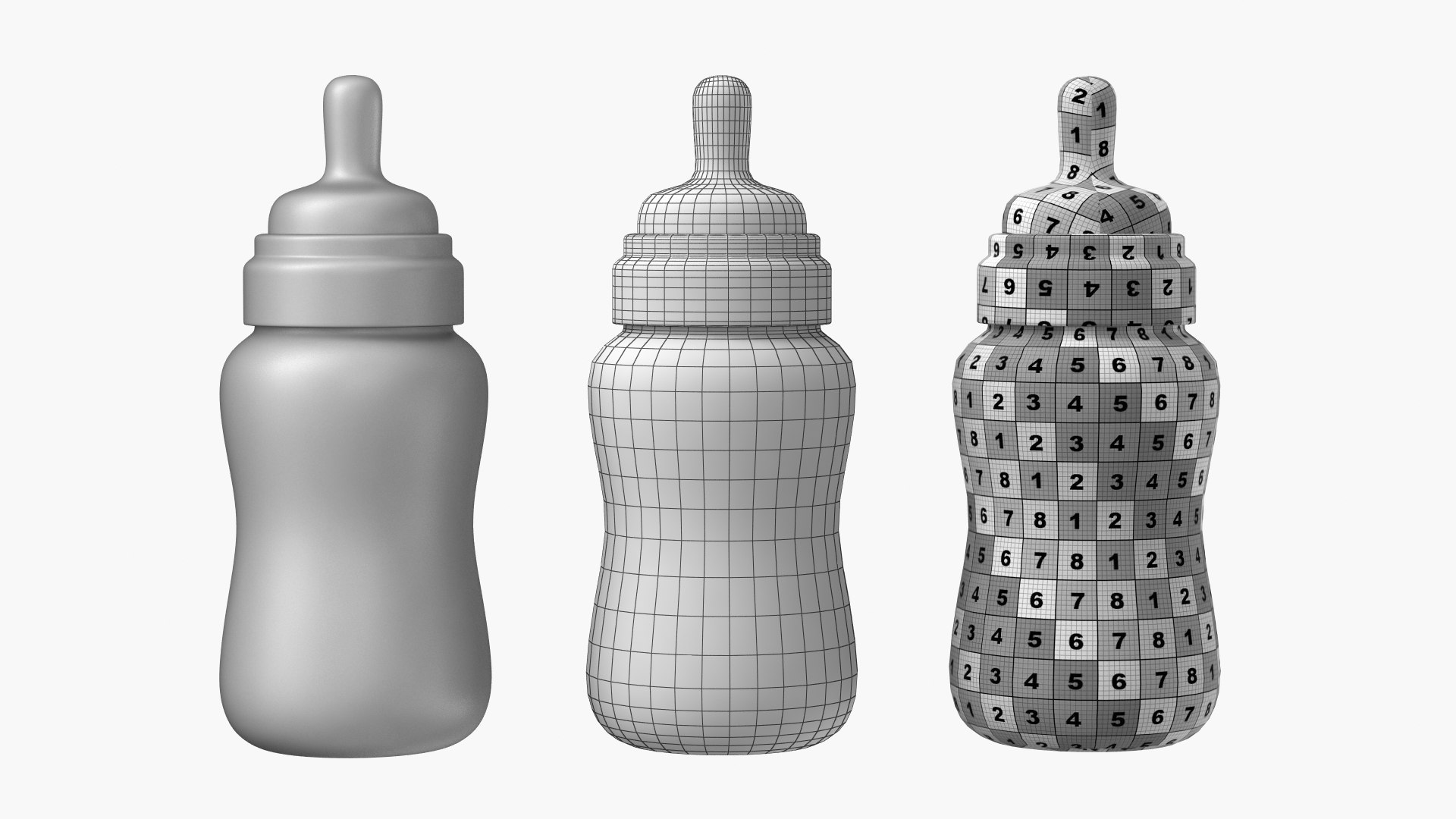 3D Baby Bottles Collection Model - TurboSquid 2313391