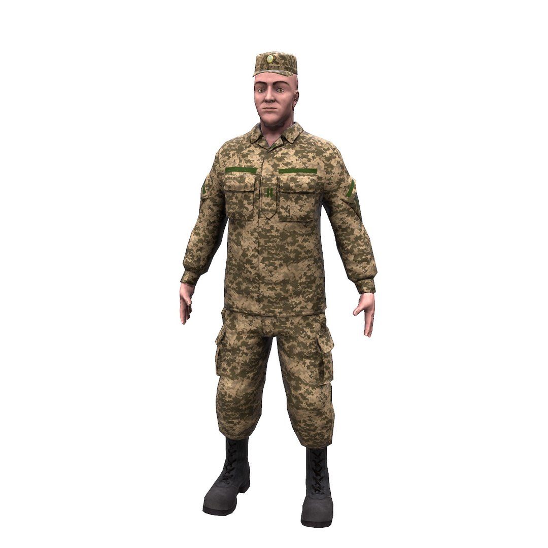 Ukrainian Soldier 2017 3D Model - TurboSquid 1213448