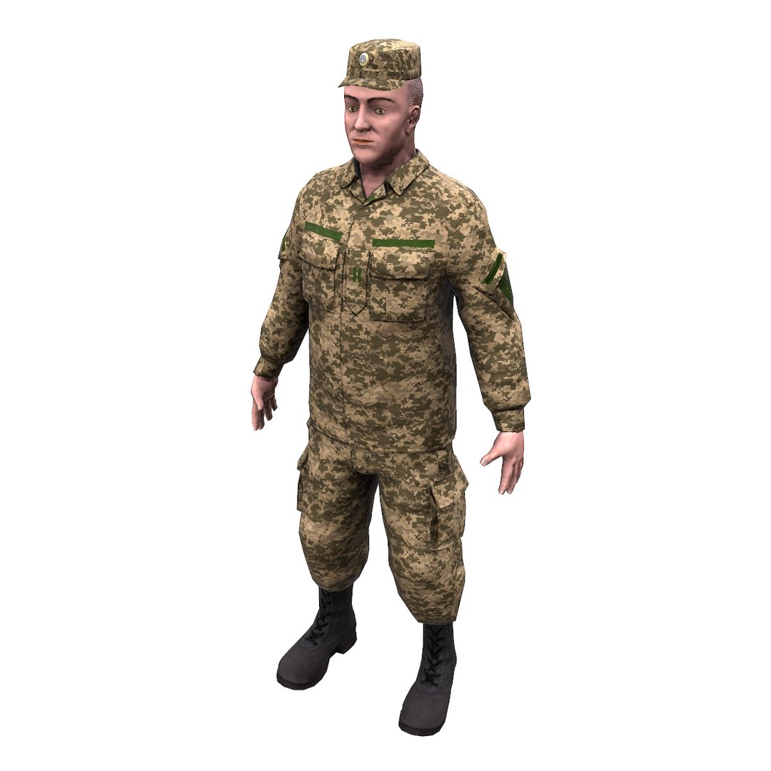 Ukrainian Soldier 2017 3D Model - TurboSquid 1213448