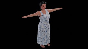 Catherine Lady 3D nude model 3D