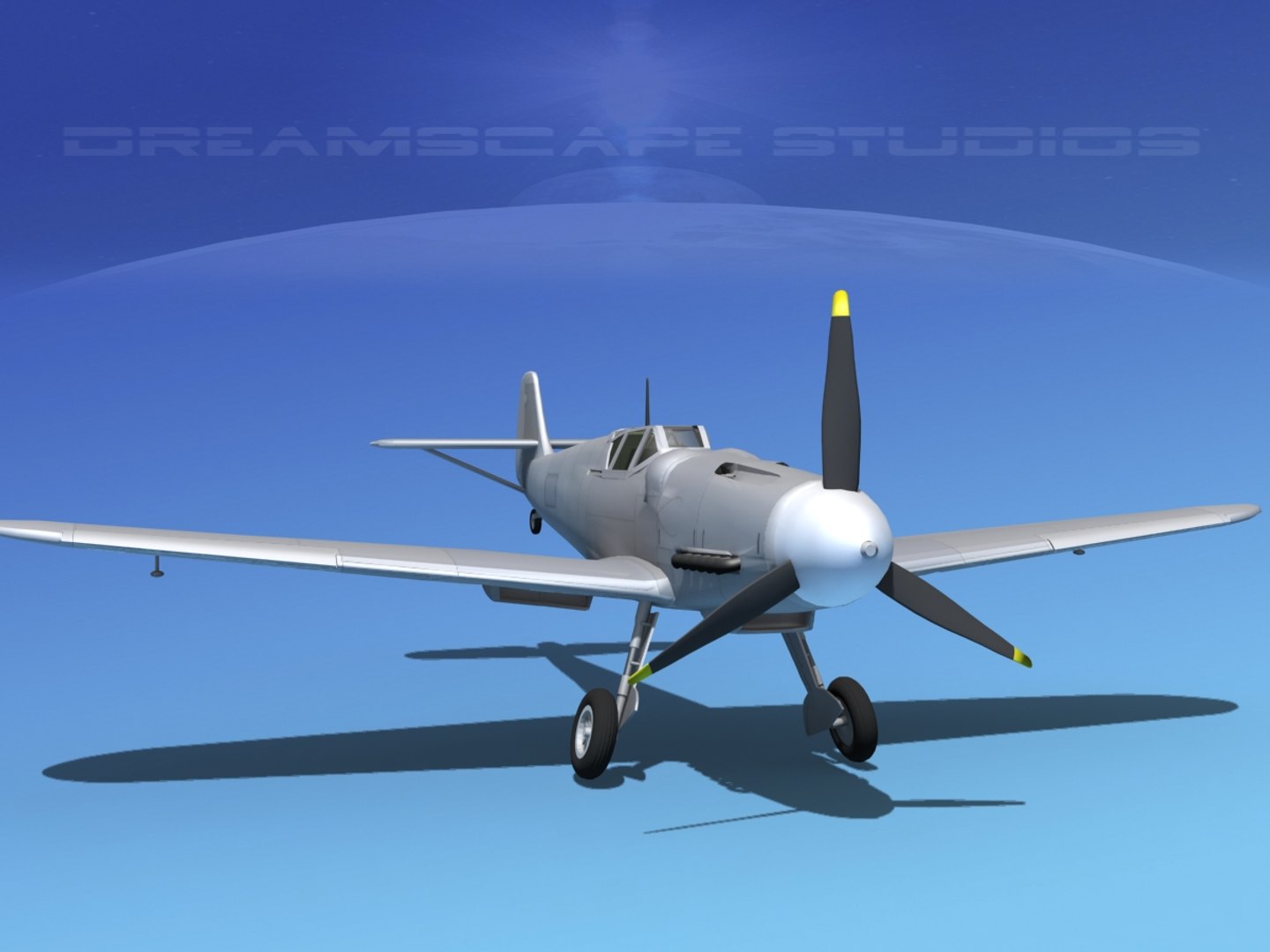 3ds messerschmitt bf-109 fighter