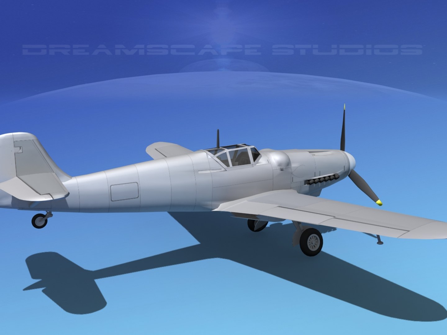 3ds messerschmitt bf-109 fighter