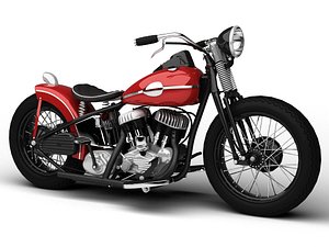 dxf harley-davidson wla bobber 1945