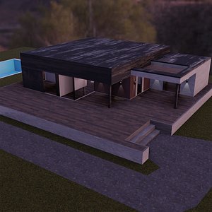 villa house 3D model