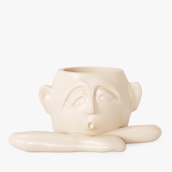 Abstract Figure Statue Pot 1 3D model