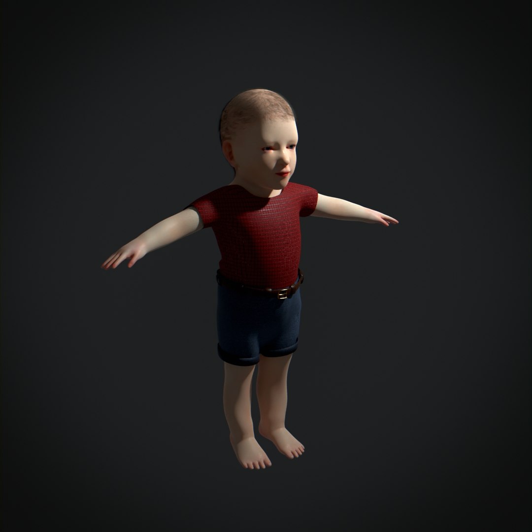 3D Child Rigged Low-poly - TurboSquid 1813915