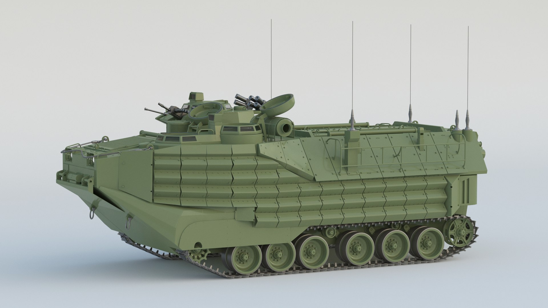 3D AAVP-7A1 Assault Amphibious Vehicle model - TurboSquid 1921294