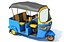 auto rickshaw mini taxi 3D model