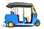 auto rickshaw mini taxi 3D model