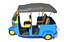auto rickshaw mini taxi 3D model