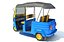 auto rickshaw mini taxi 3D model