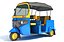 auto rickshaw mini taxi 3D model