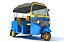 auto rickshaw mini taxi 3D model