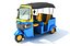 auto rickshaw mini taxi 3D model