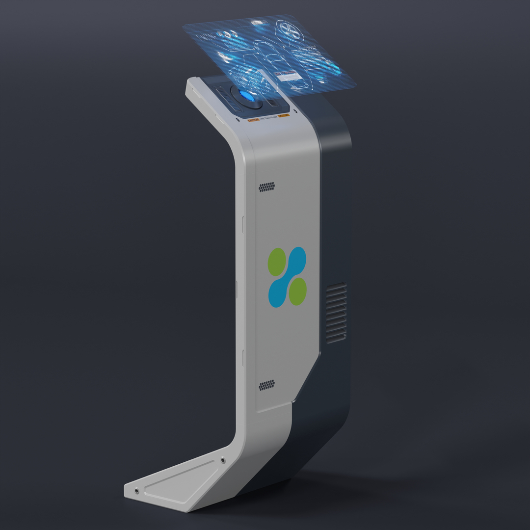 3D model Sci-Fi Info Holographic Panel V2 - TurboSquid 1844827