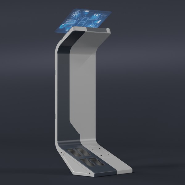 3D model Sci-Fi Info Holographic Panel V2 - TurboSquid 1844827