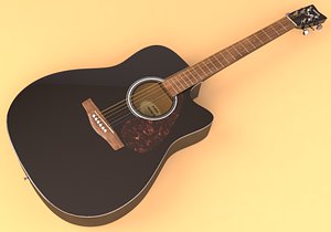 guitar instrument 3d model