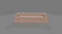 Modern Modular Boucle Sofa 3D Model Luxury 3-Seater Furniture Asset
