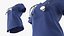 Medical Scrub Top with Stethoscope Navy