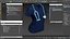 Medical Scrub Top with Stethoscope Navy