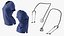 Medical Scrub Top with Stethoscope Navy
