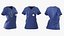 Medical Scrub Top with Stethoscope Navy