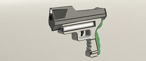 3d concept conceptual gun model