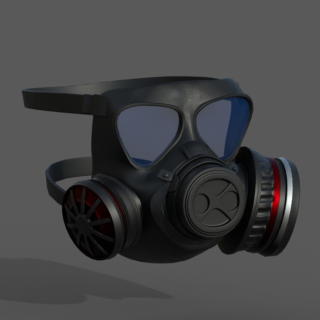 Gas mask model - TurboSquid 1609821