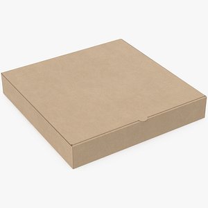 Pizza Box Kraft Paper 10 inch Mockup