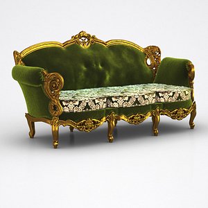 classic sofa 2 3D model