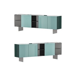 36e8 Glass Sideboard 3D model