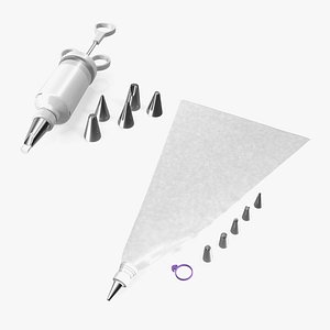 3D model Cake Decorating Tools Collection
